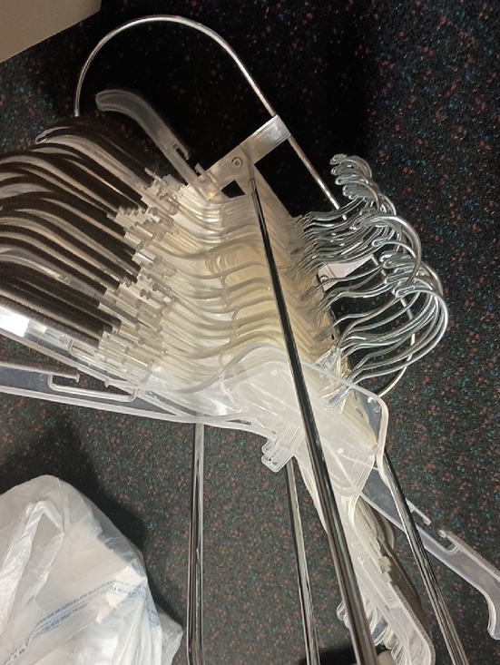 Other - 100 Foam Grippie Shoulder Econo Clear Hangers